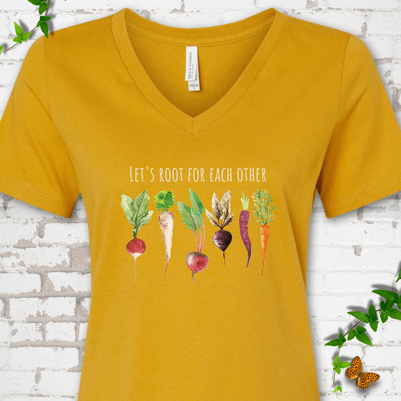 Let's Root V-Neck Tee