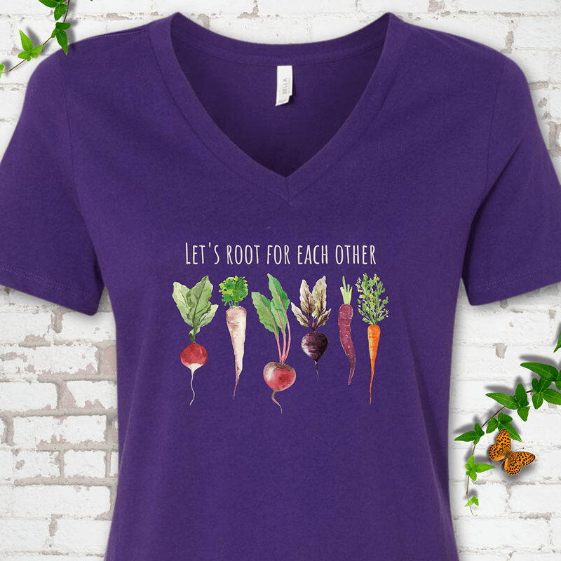 Let's Root V-Neck Tee