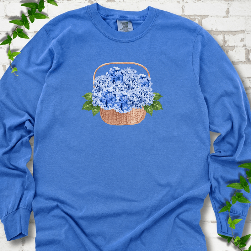 Hydrangea Basket LS T-Shirt