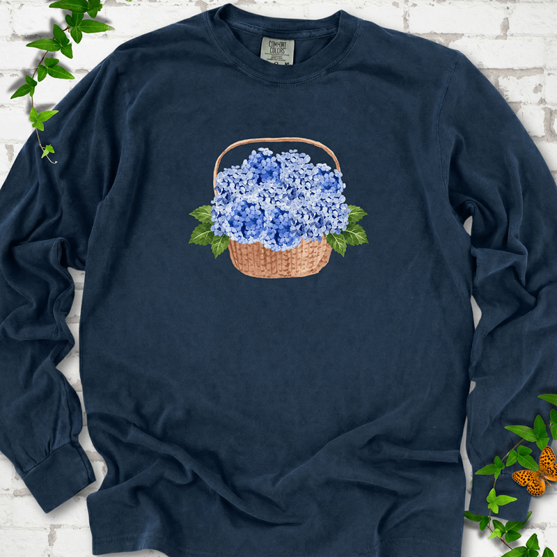 Hydrangea Basket LS T-Shirt