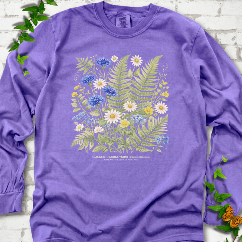 Ferns & Flowers LS T-Shirt