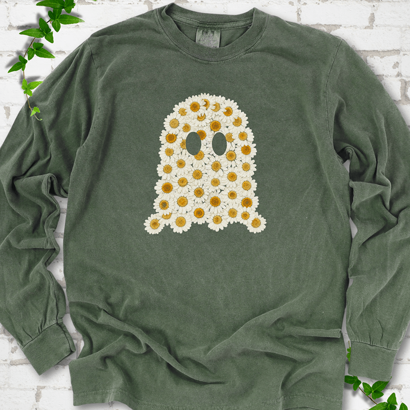 Booquet Daisy Ghost LS T-Shirt