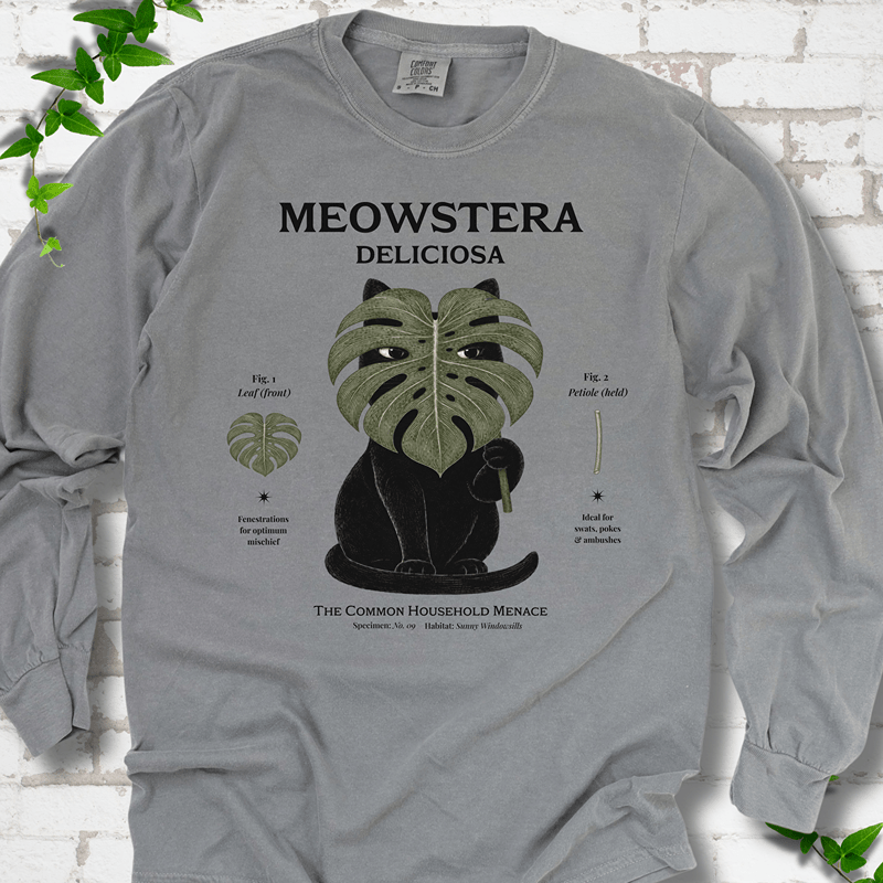 Meowstera LS T-Shirt