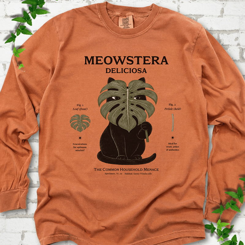Meowstera LS T-Shirt