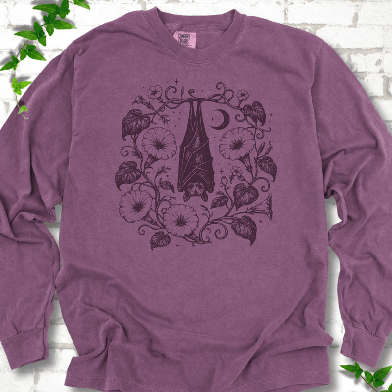 Moon Garden Bat LS T-Shirt