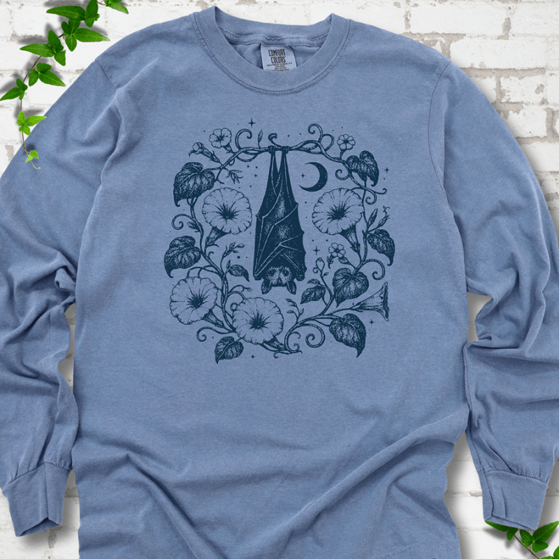 Moon Garden Bat LS T-Shirt
