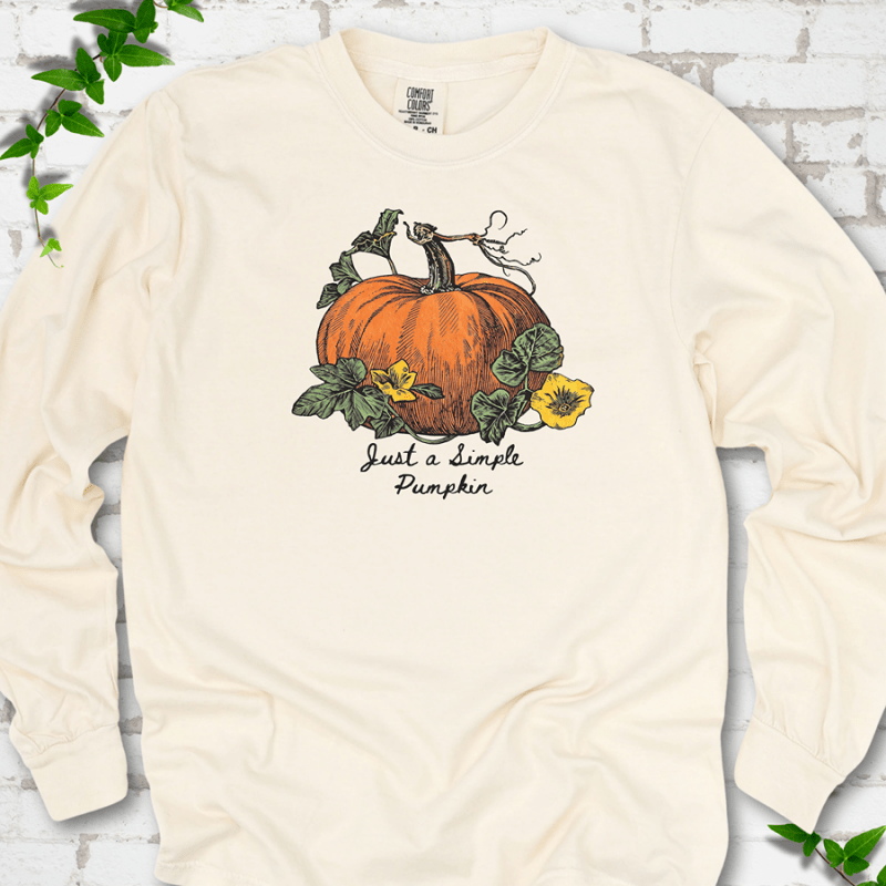 Just a Simple Pumpkin LS T-Shirt