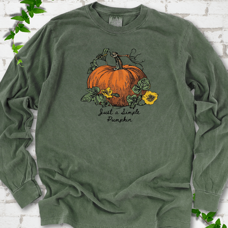 Just a Simple Pumpkin LS T-Shirt