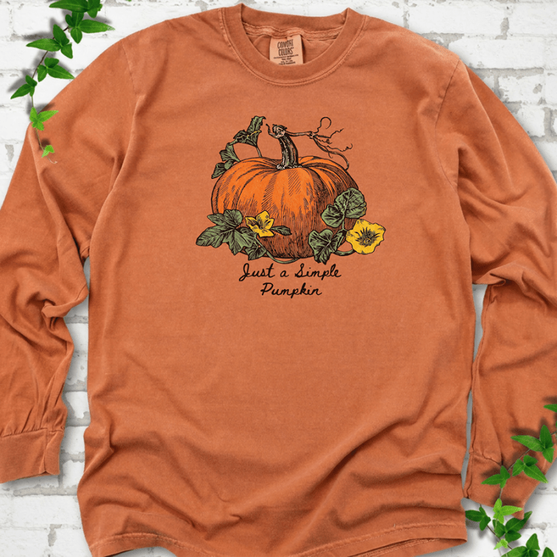 Just a Simple Pumpkin LS T-Shirt