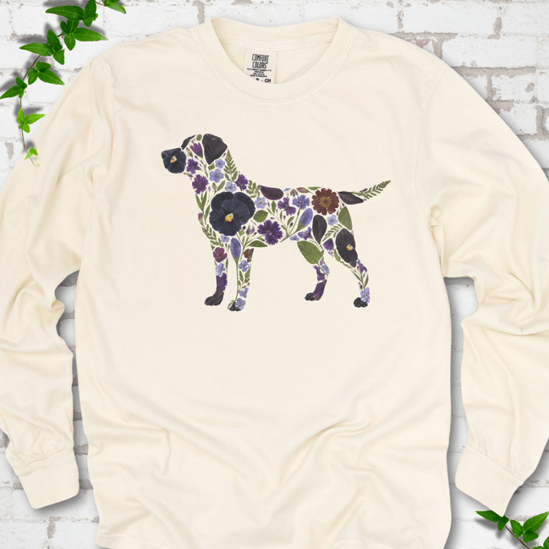 Wildflower Labrador LS T-Shirt