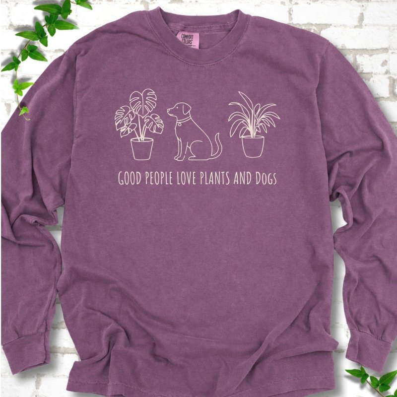Plants and Dogs LS T-Shirt
