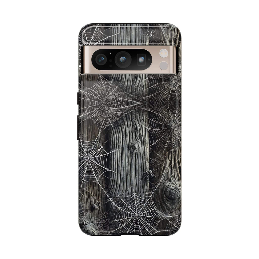 Spiderwebs Barnwood Phone Case