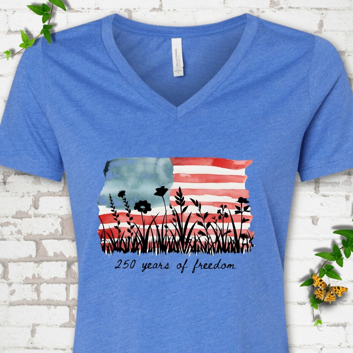 250 Years of Freedom V-Neck T-Shirt