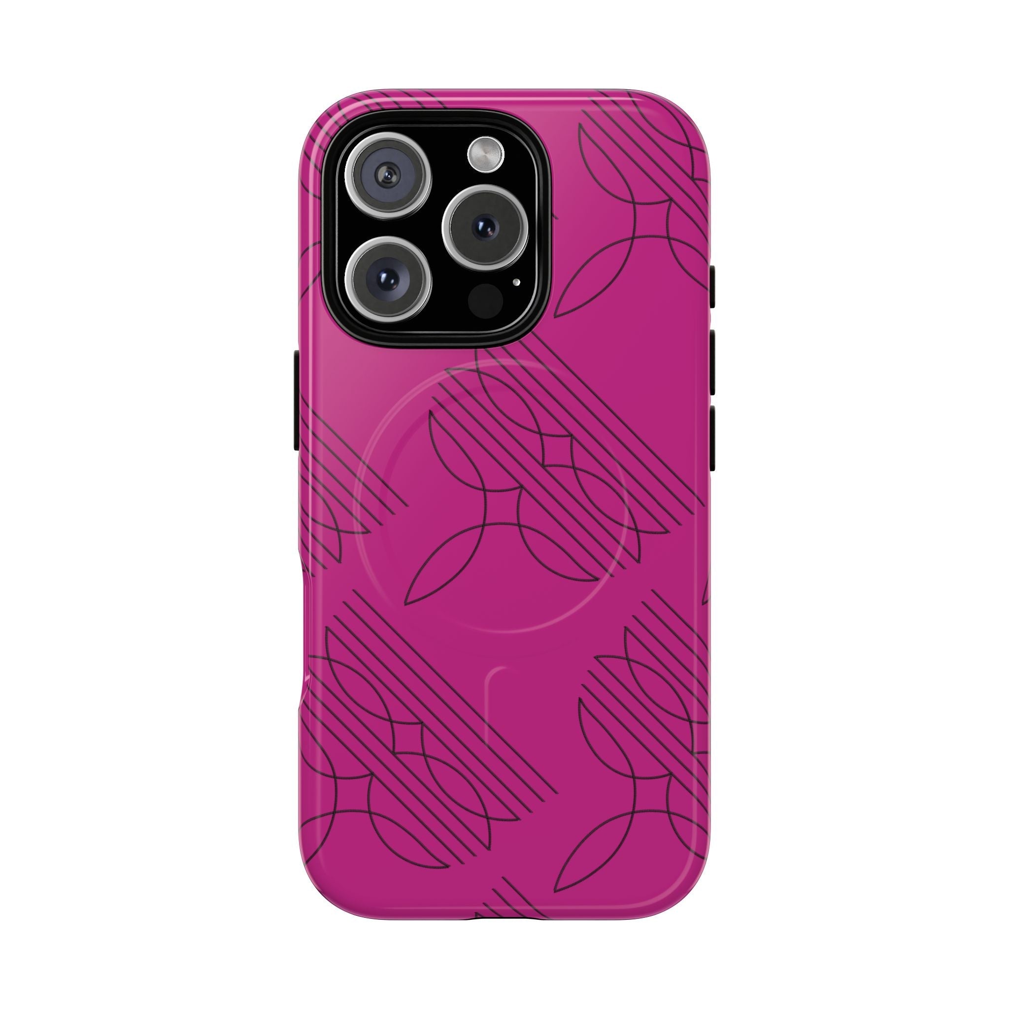 Boot Stitch MagSafe Case-Pink