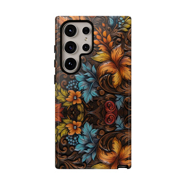 Floral Wood-Print Phone Case