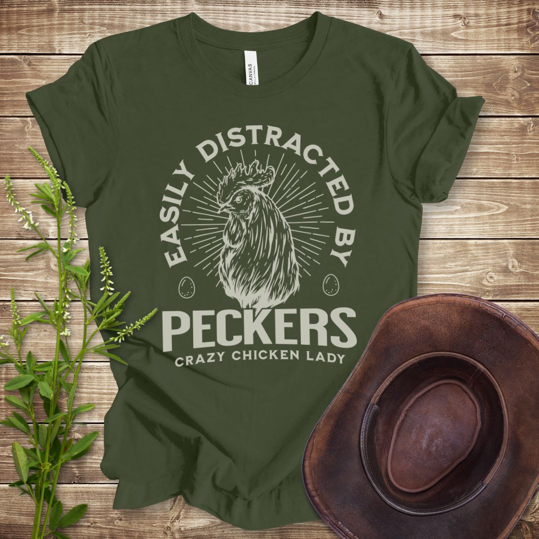 Easily Distracted by Peckers T-shirt