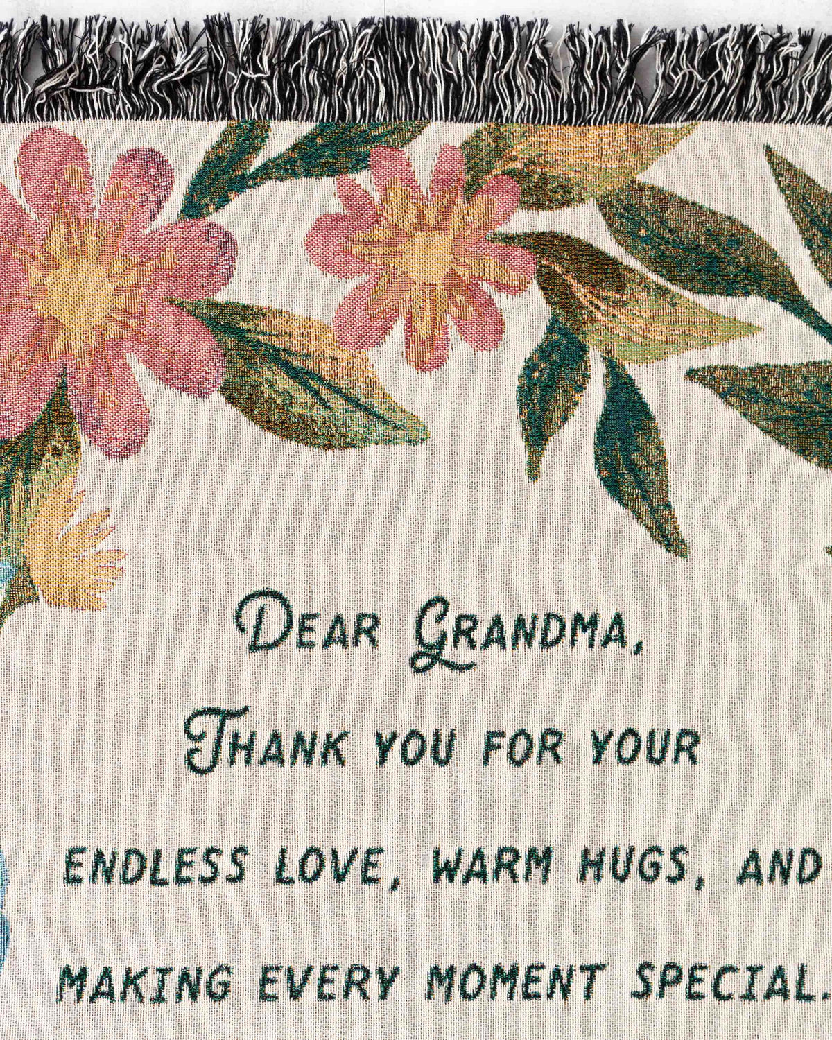 Personalized Grandma Message Blanket