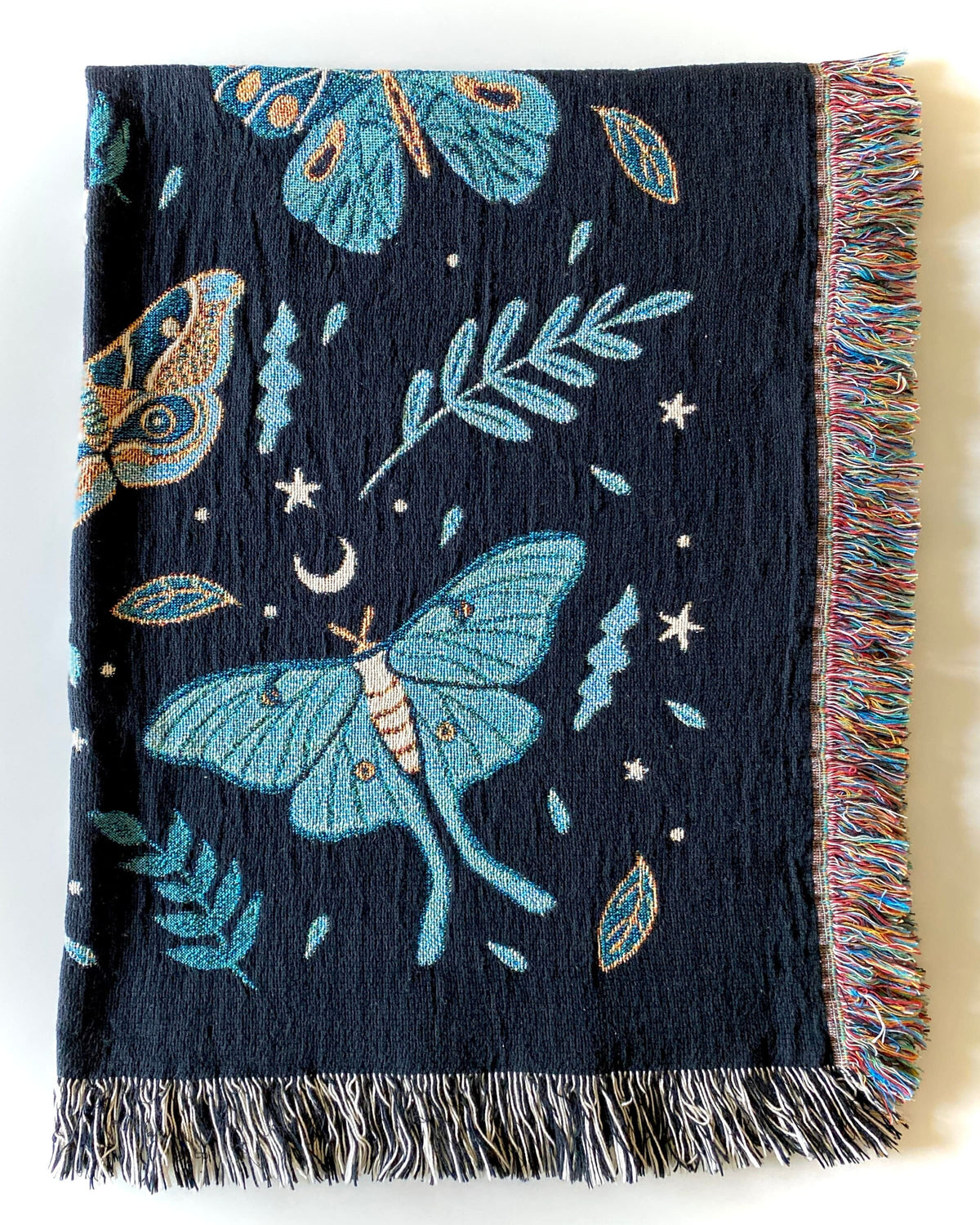 Luna Moth Woven Blanket
