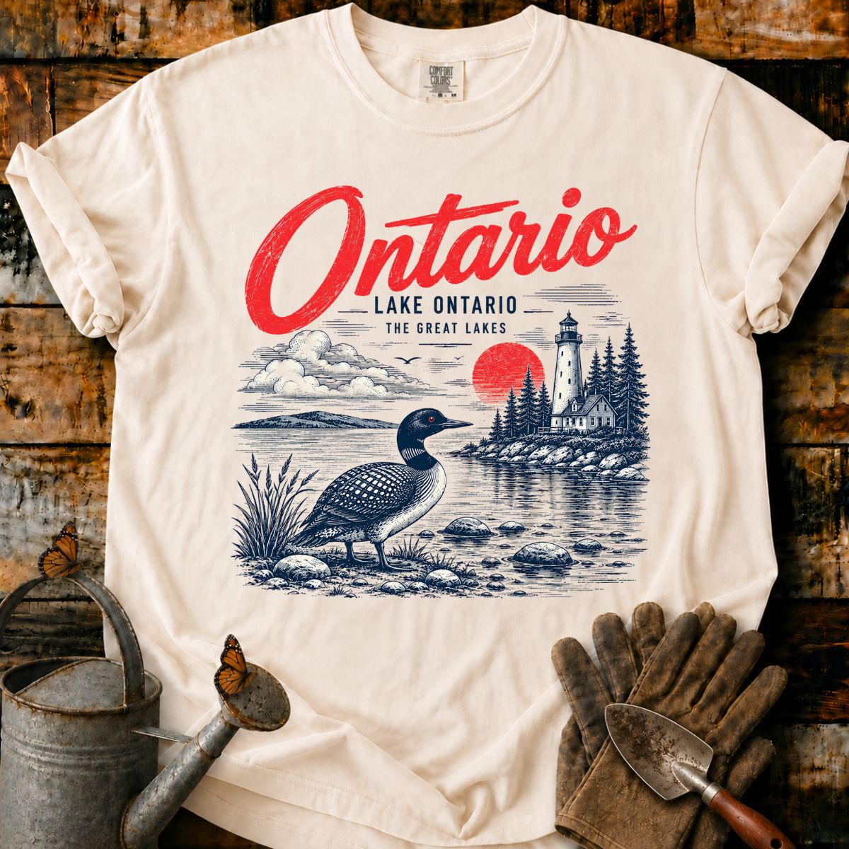 Vintage Ontario Lakeside Loon T-Shirt