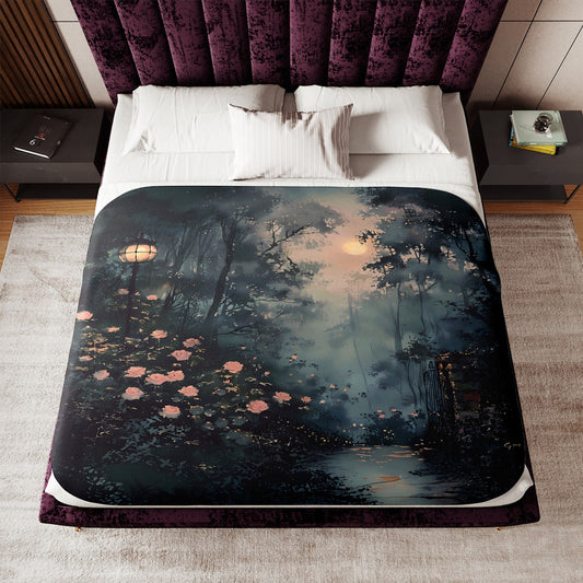 Twilight Garden Woven Blanket