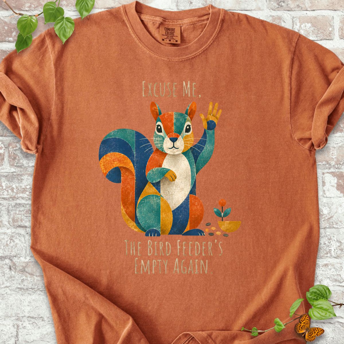 Excuse Me, Bird Feeder's Empty Retro T-Shirt