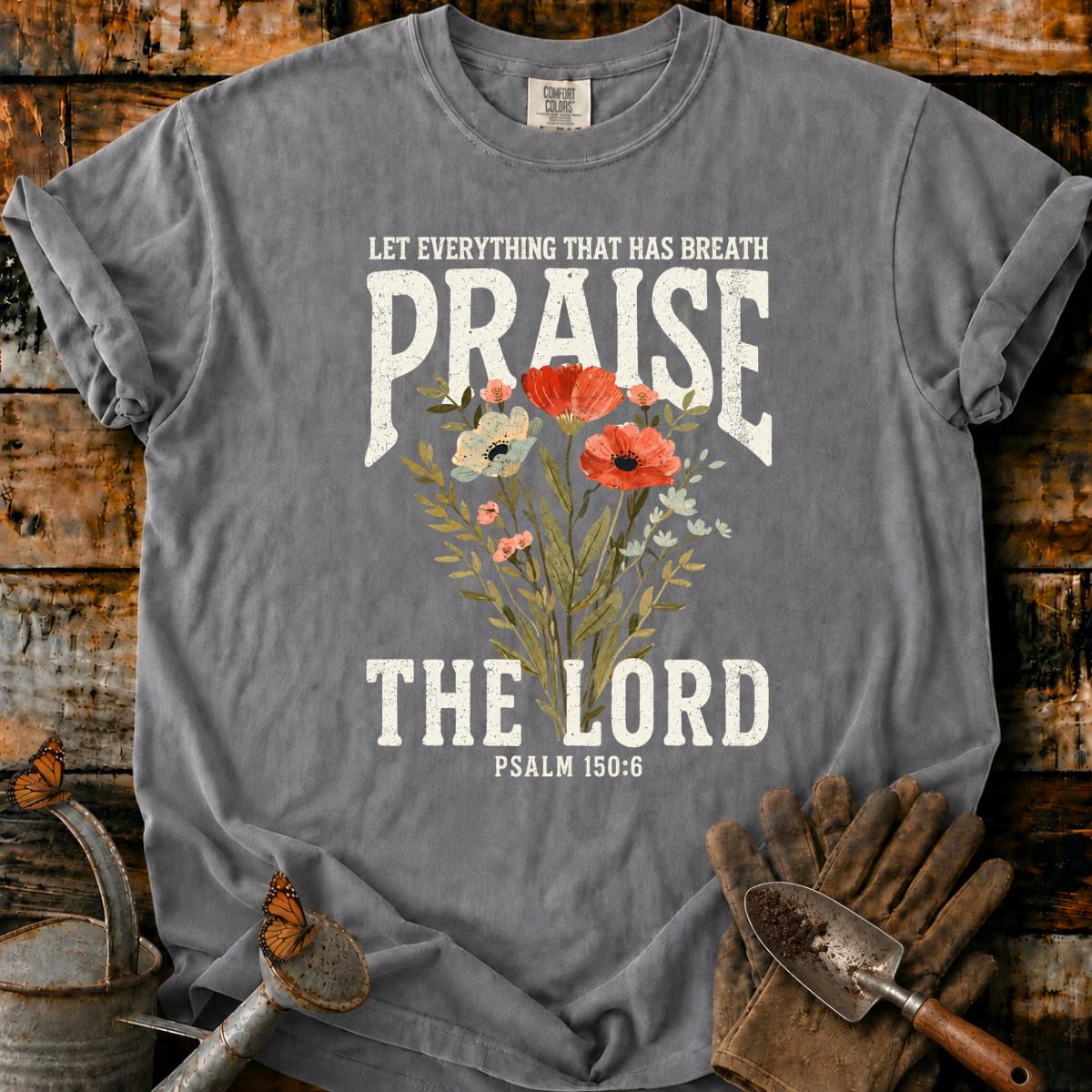 Vintage Praise Floral T-Shirt