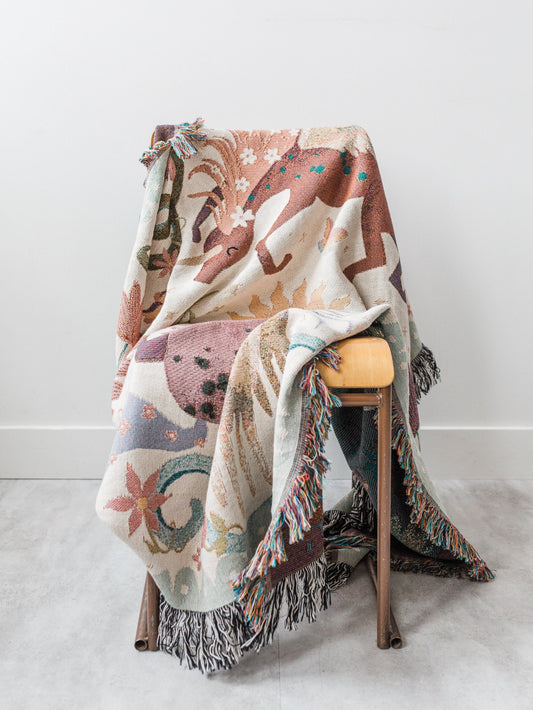 Unicorn Woven Blanket