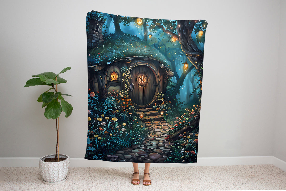 Fairytale Cottage Woven Blanket