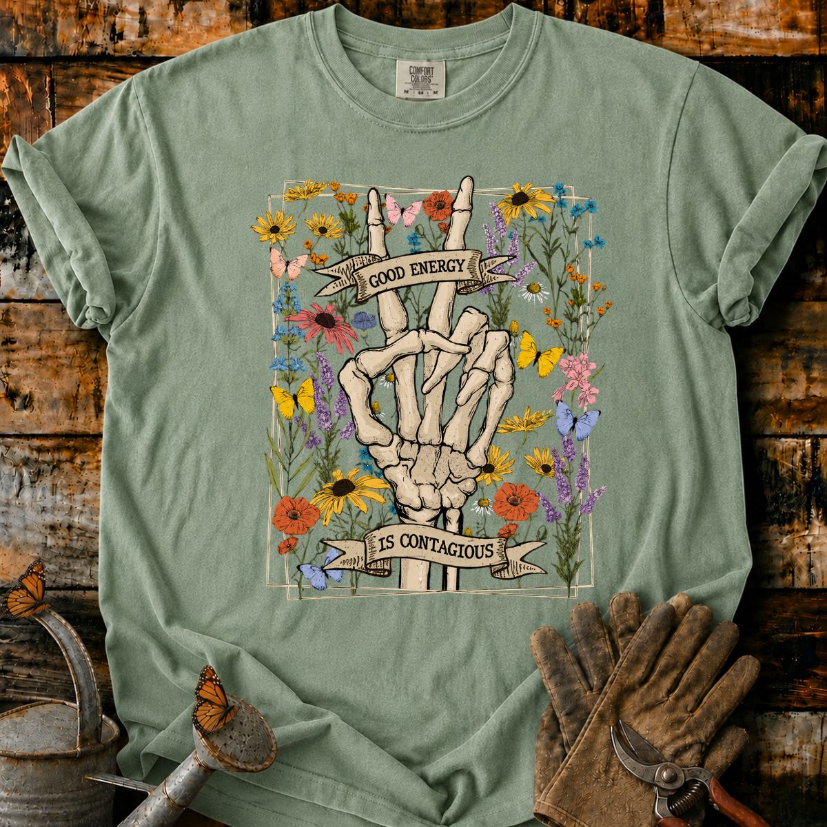 Good Energy, Surrounded by Blooms T-Shirt
