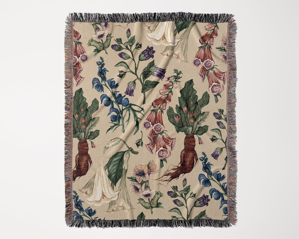 Poison Garden Woven Blanket