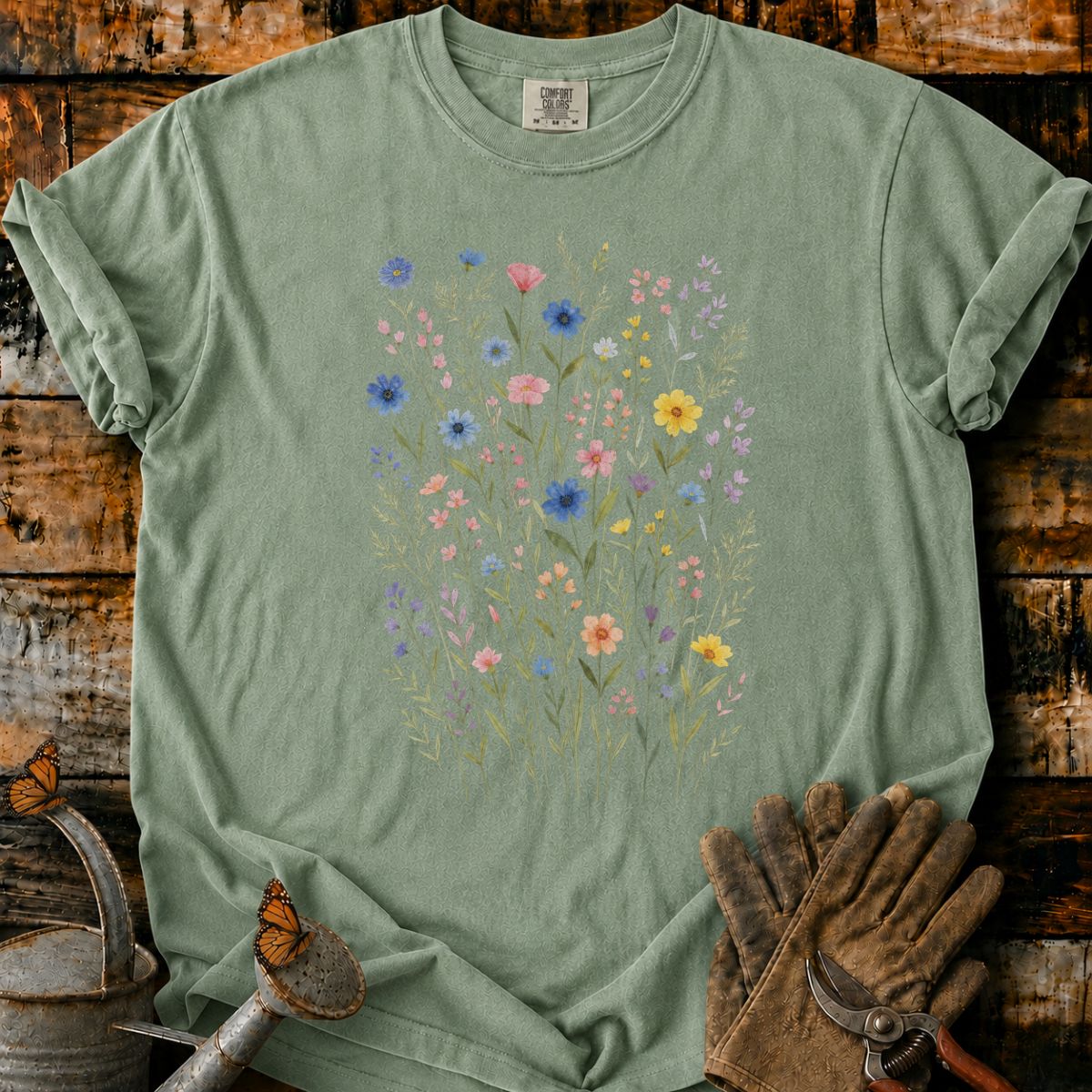 Whimsical Wildflower Meadow T-Shirt