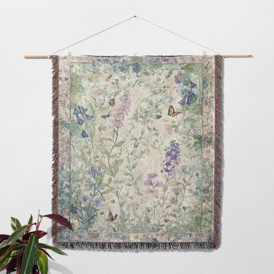 Wildflower Botanical Woven Blanket