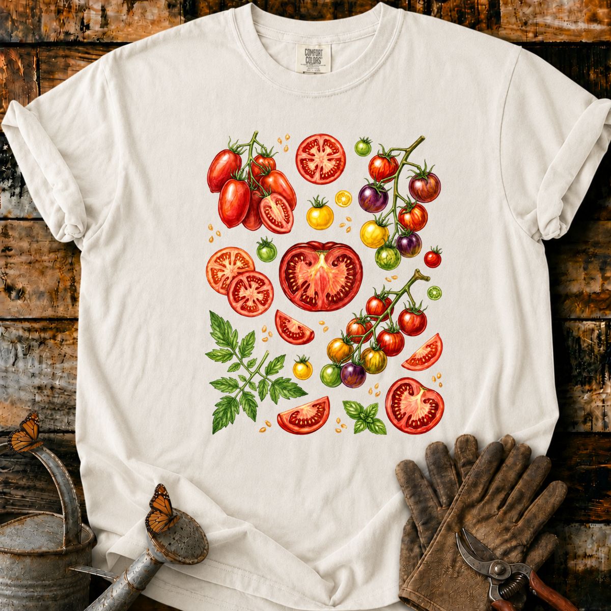 Watercolor Tomato Botanical T-Shirt