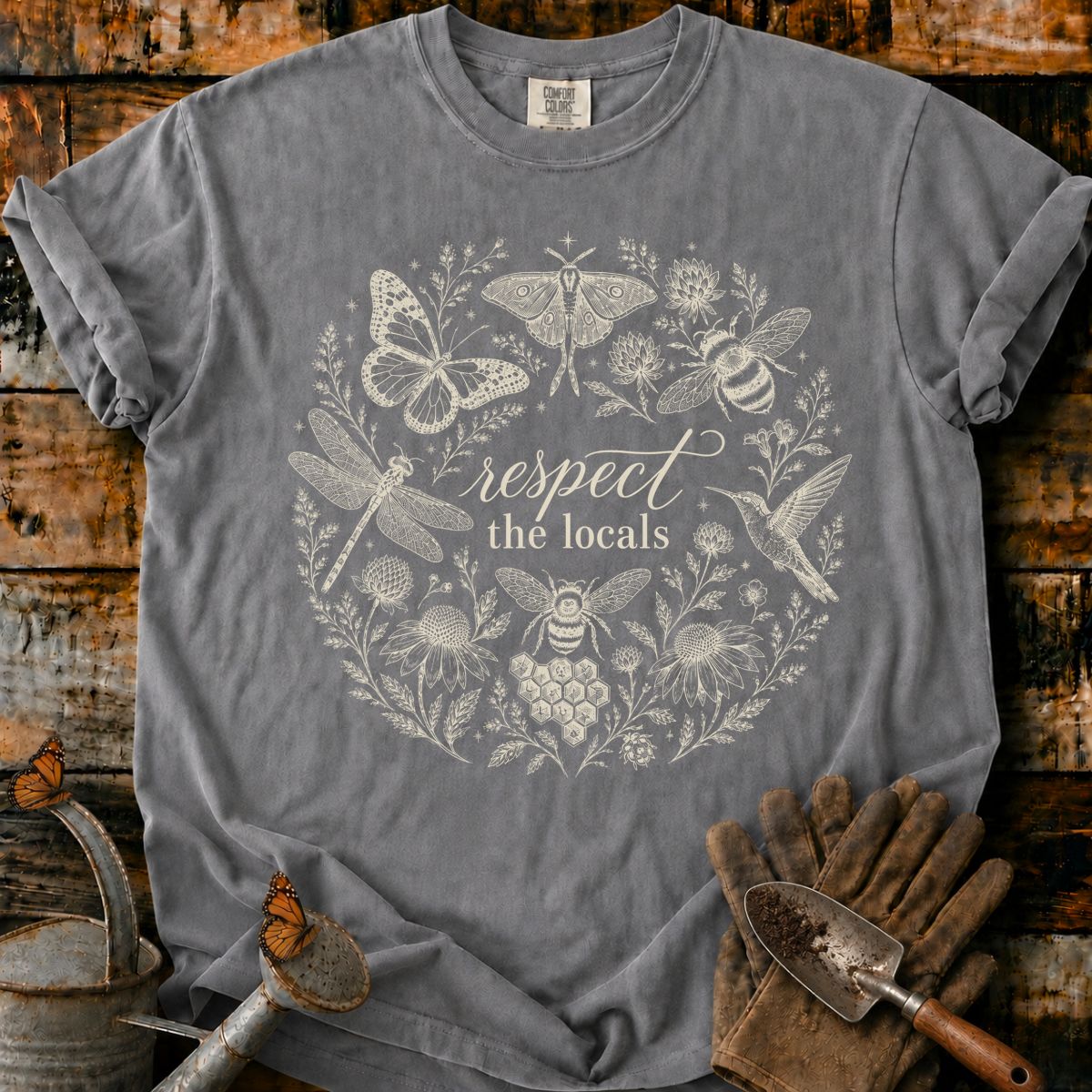 Respect the Locals Botanical Wreath T-Shirt