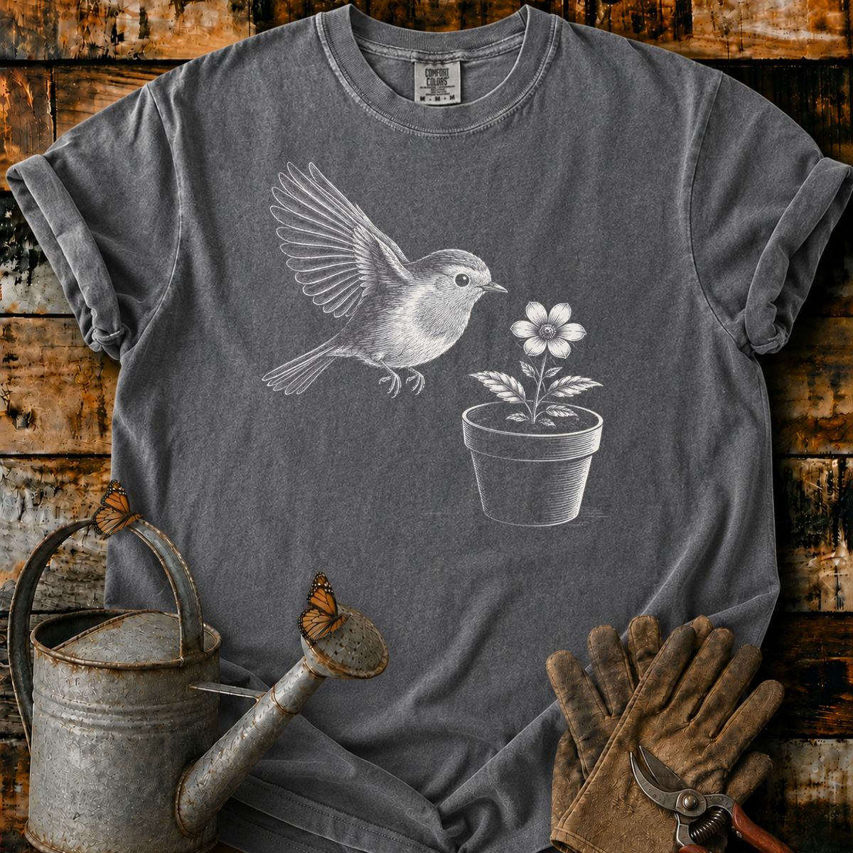 Entschuldigen Sie, der Vogelfutterautomat ist leer T-Shirt