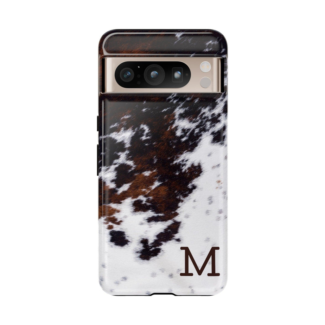Cowhide Monogram Phone Case