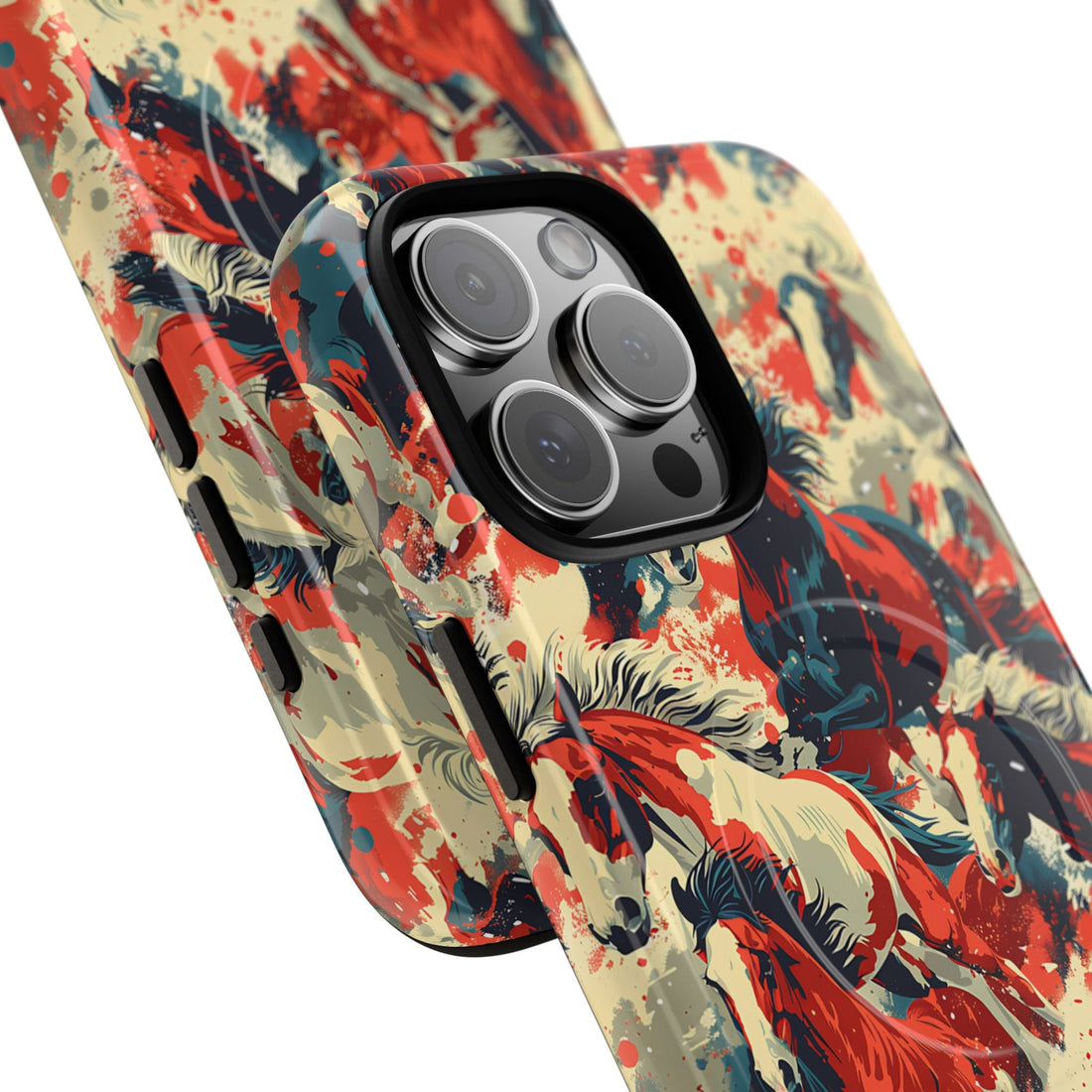 Red White Blue Horses MagSafe Case