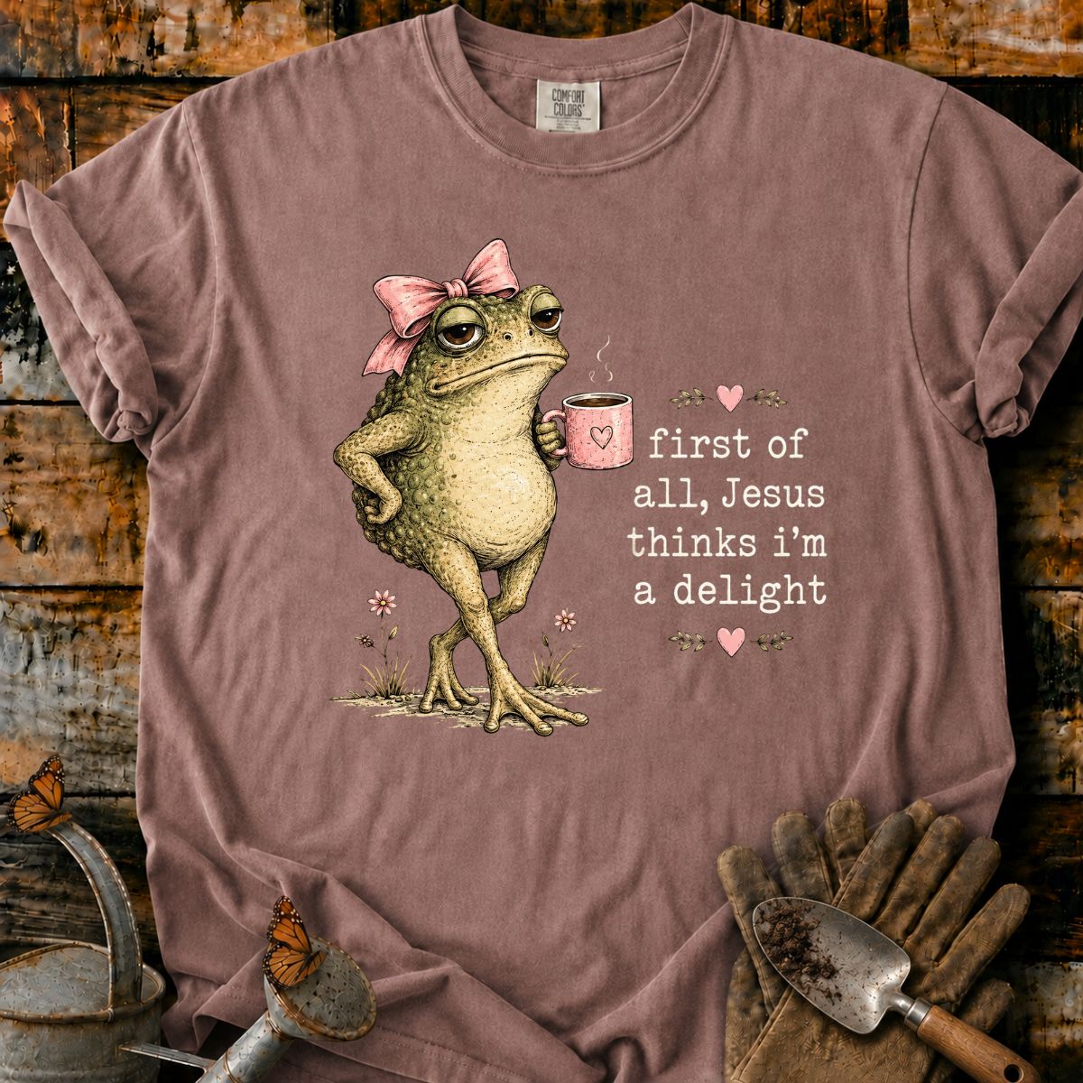 Sassy Toad with Coffee and Joy T-Shirt