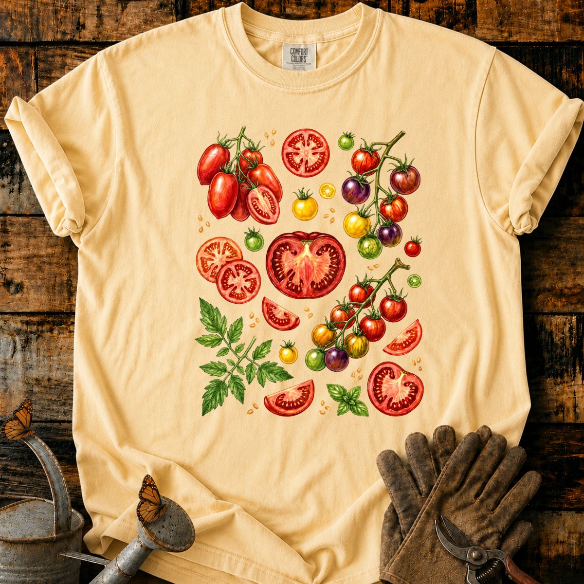 Watercolor Tomato Botanical T-Shirt