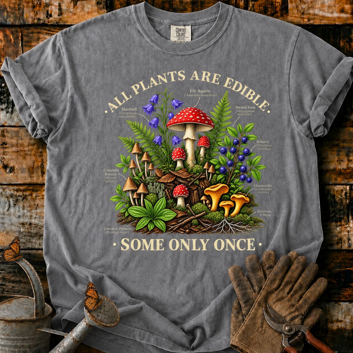 Forest Fungi Field Guide T-Shirt