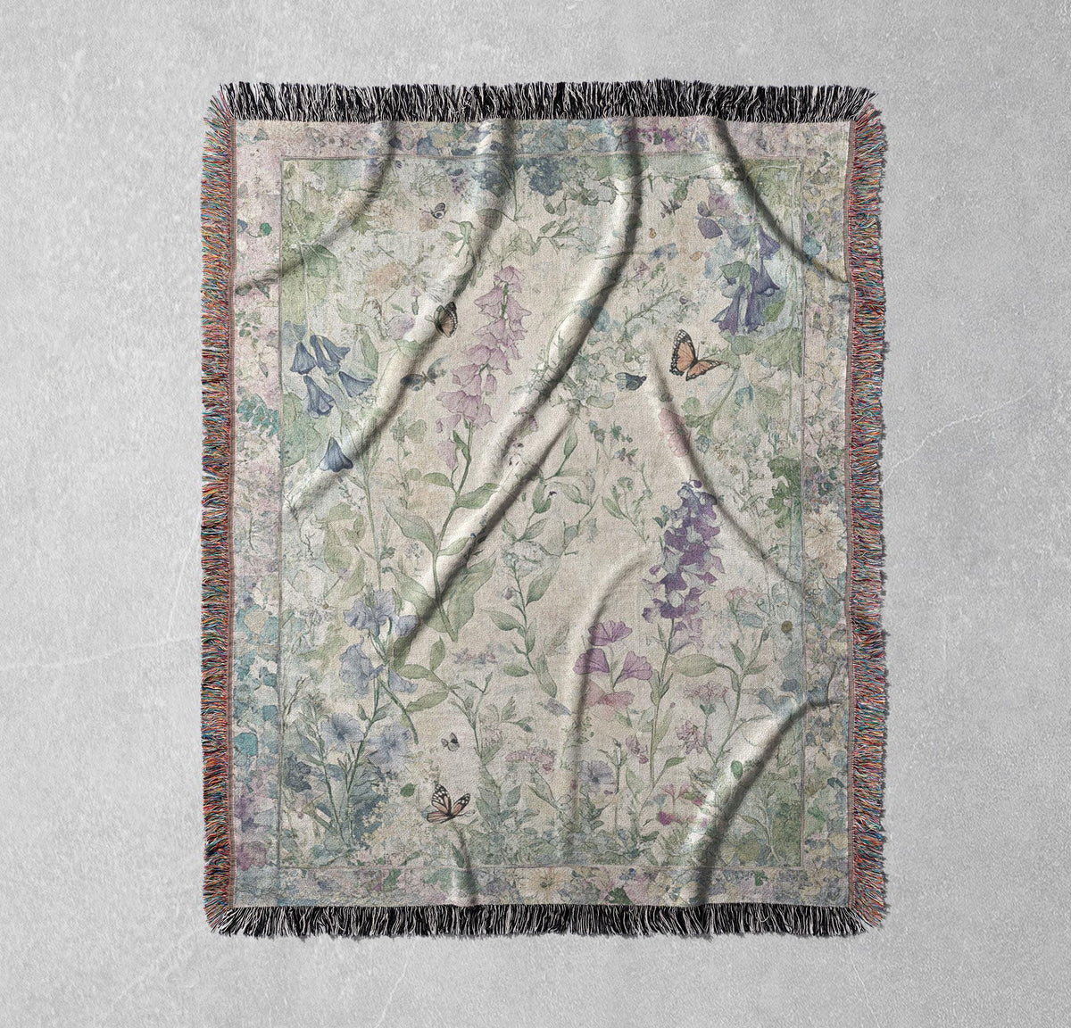 Wildflower Botanical Woven Blanket