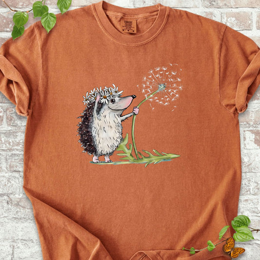 Hedgehog with Dandelion T-Shirt
