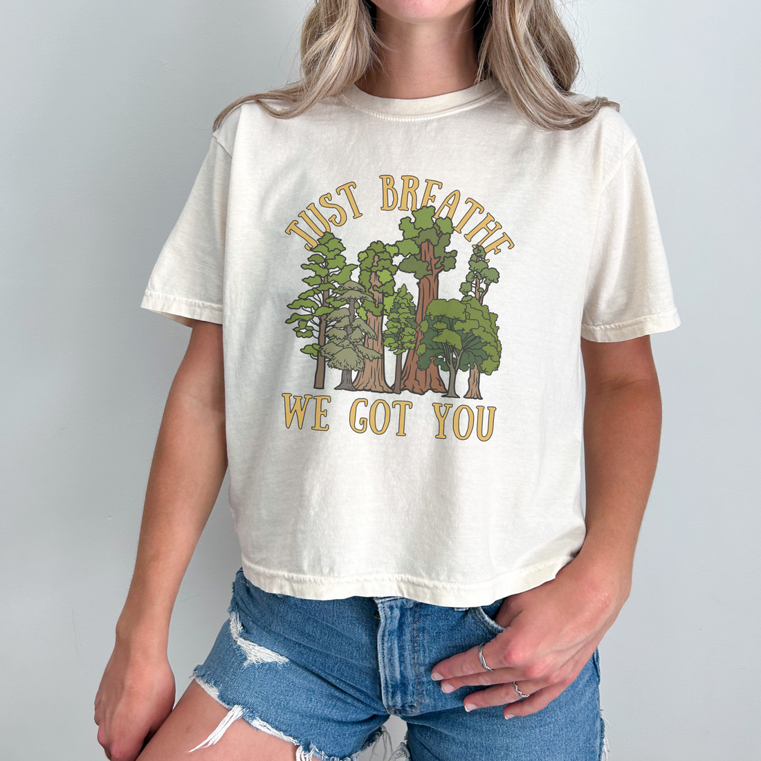 Just Breathe Boxy Tee 5hteam