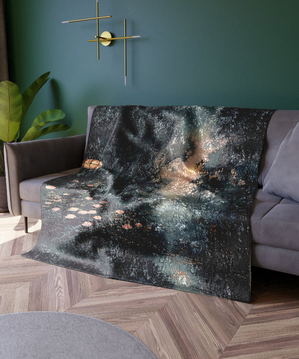 Twilight Garden Woven Blanket