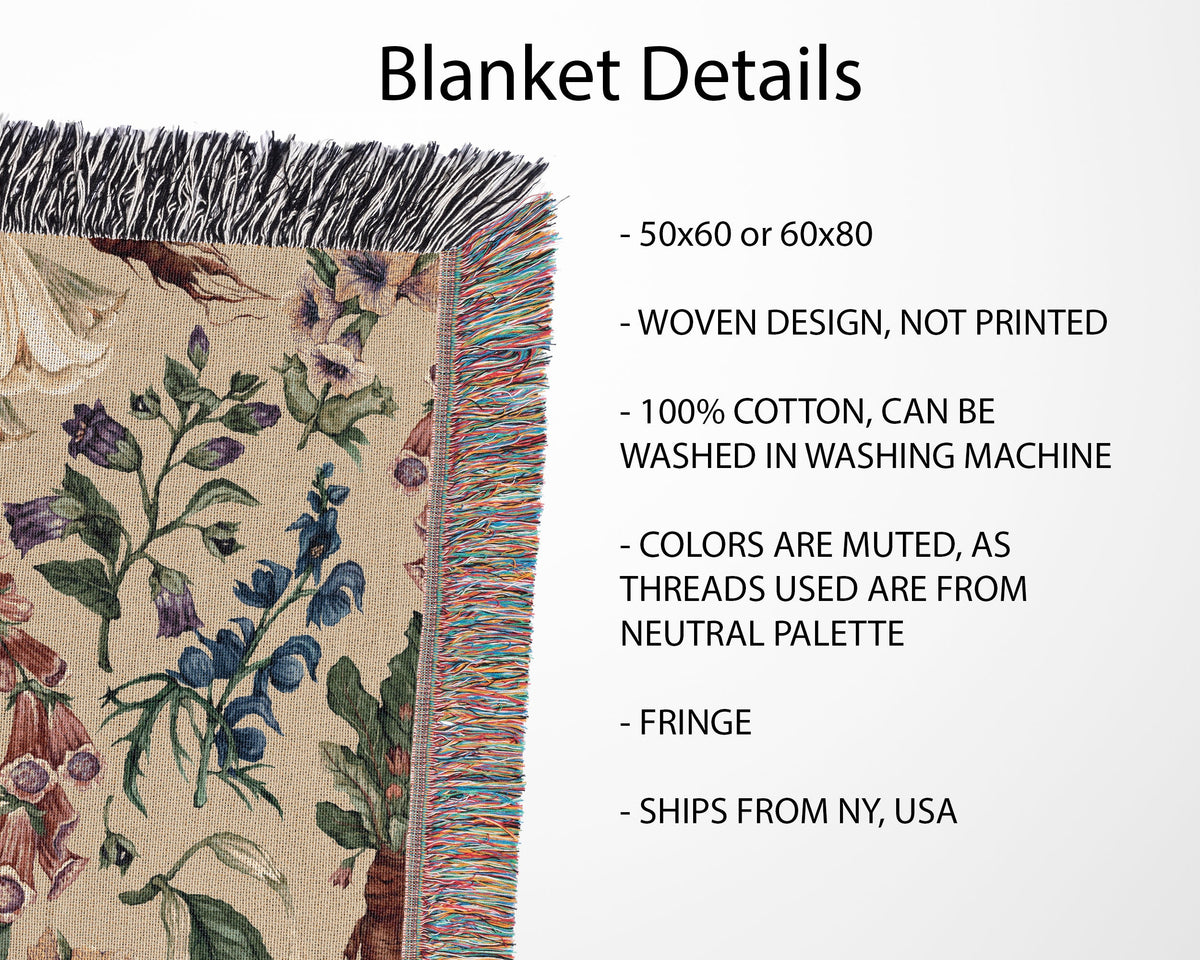 Poison Garden Woven Blanket