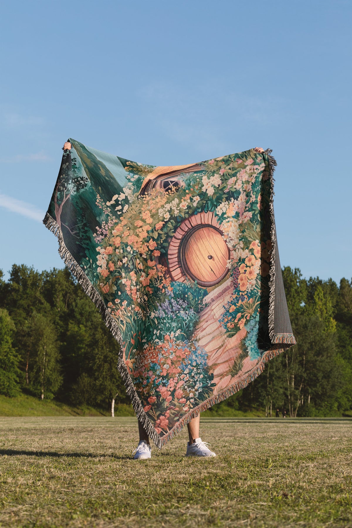 Fairytale Garden Cottage Blanket