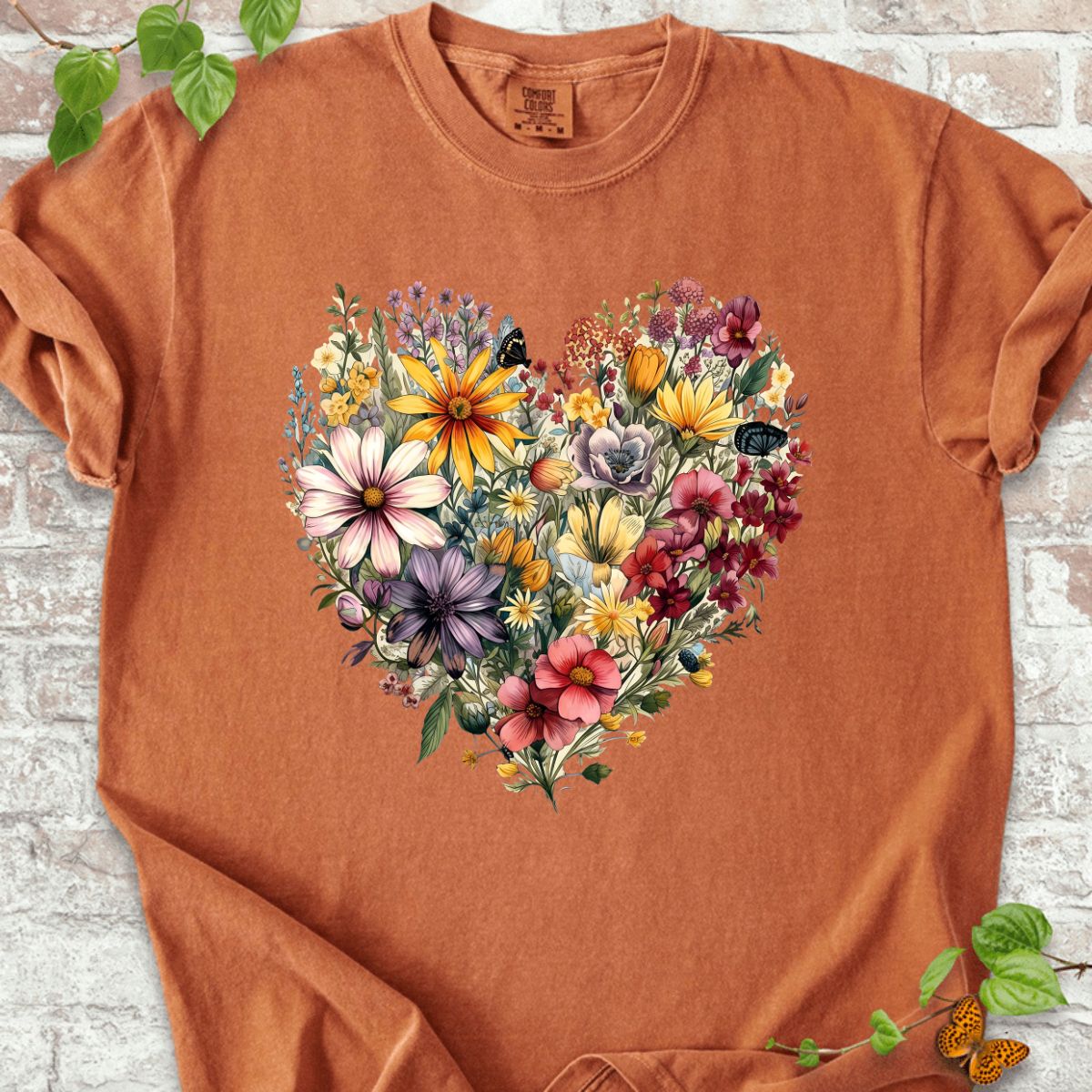 Wildflowers Heart T-Shirt