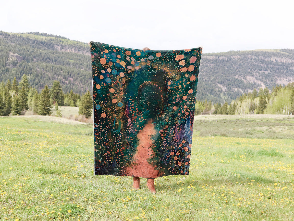 Impressionist Garden Path Blanket