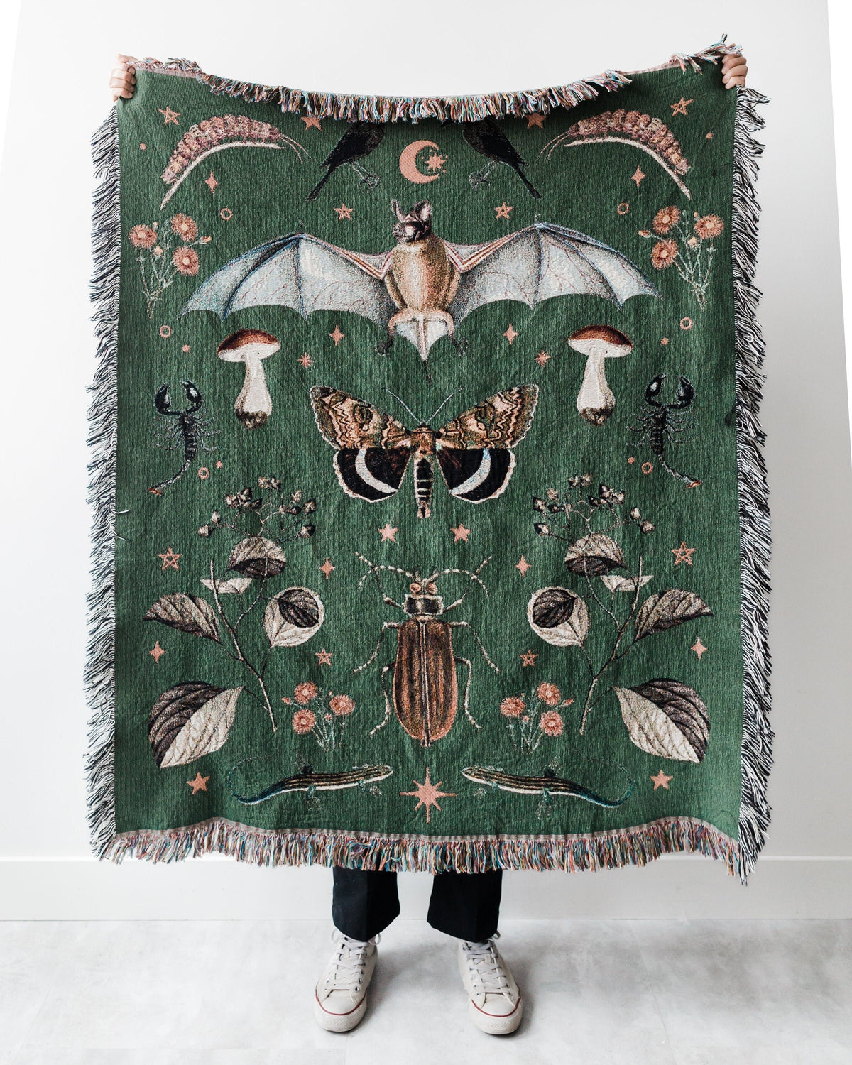 Gothic Nature Woven Blanket