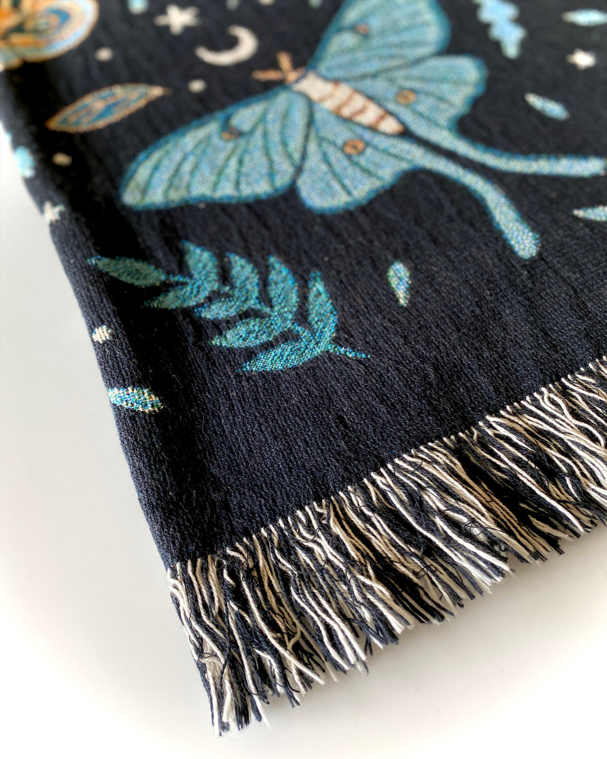 Luna Moth Woven Blanket